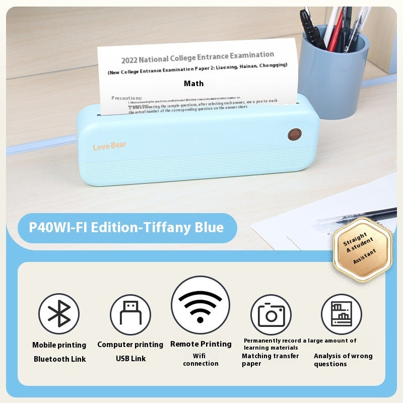 Imprimante thermique portable A4 Ailixiong P40