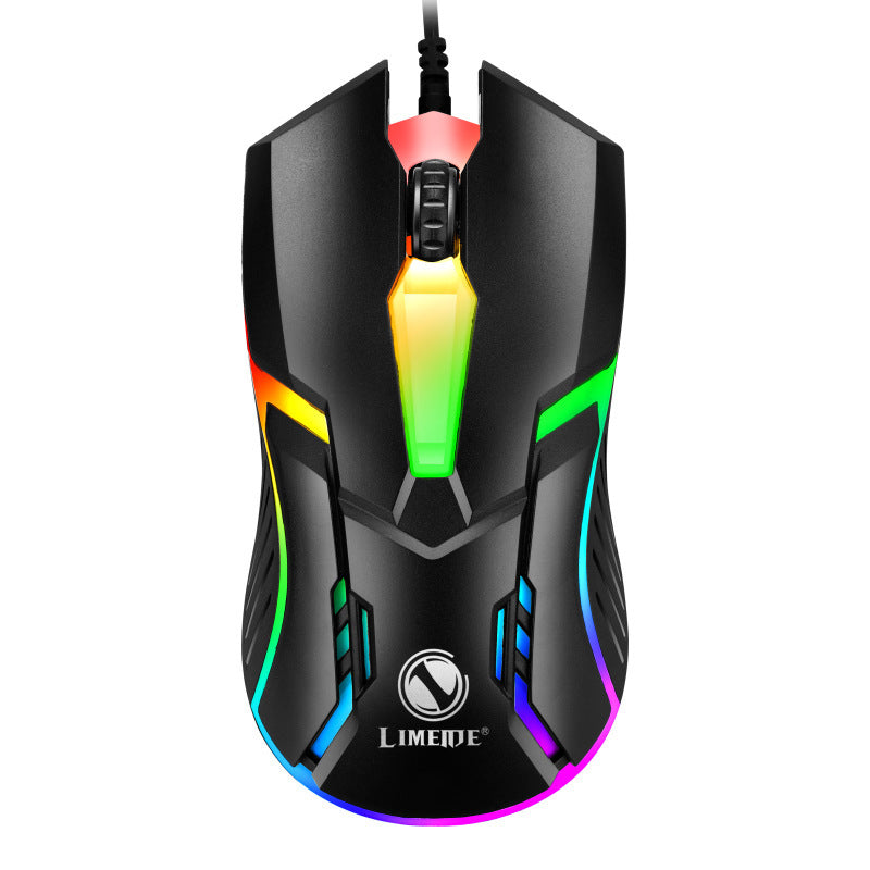 Souris LED gamer USB filaire rétroéclairée de la marque Limeide