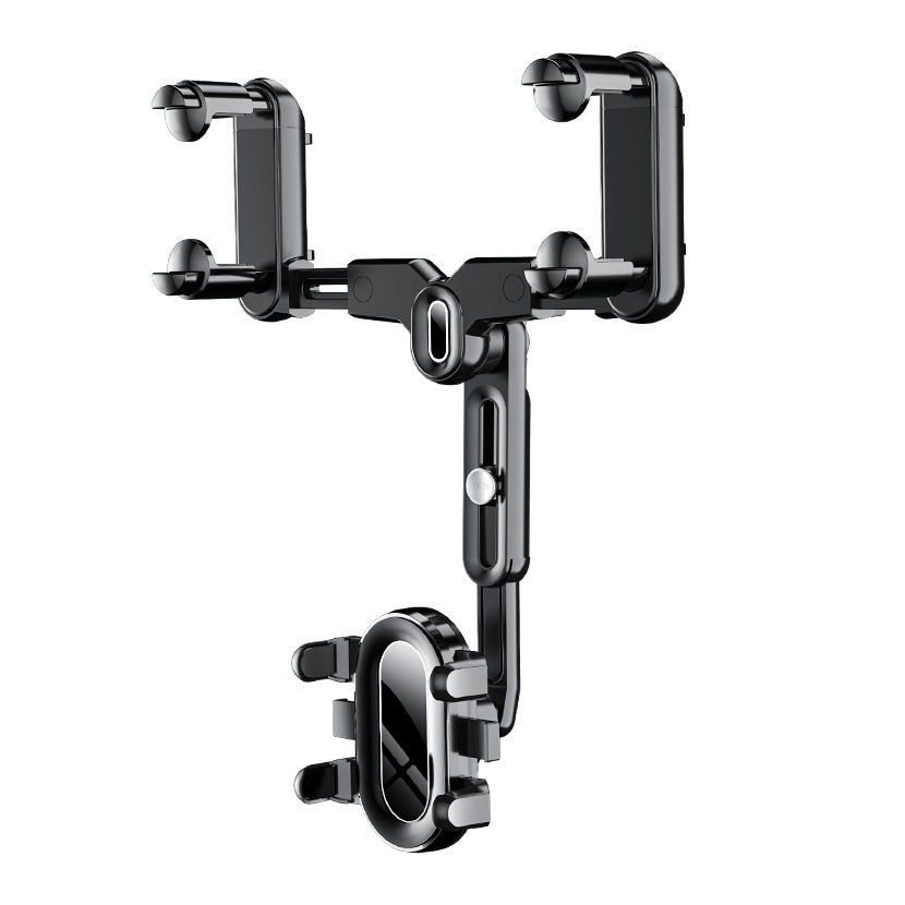 Support smartphone sur rétroviseur intérieur de voiture