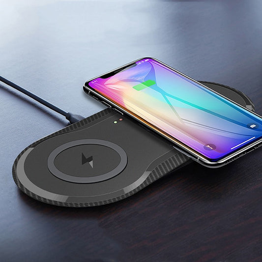 Chargeur universel à induction pour 2 smartphones