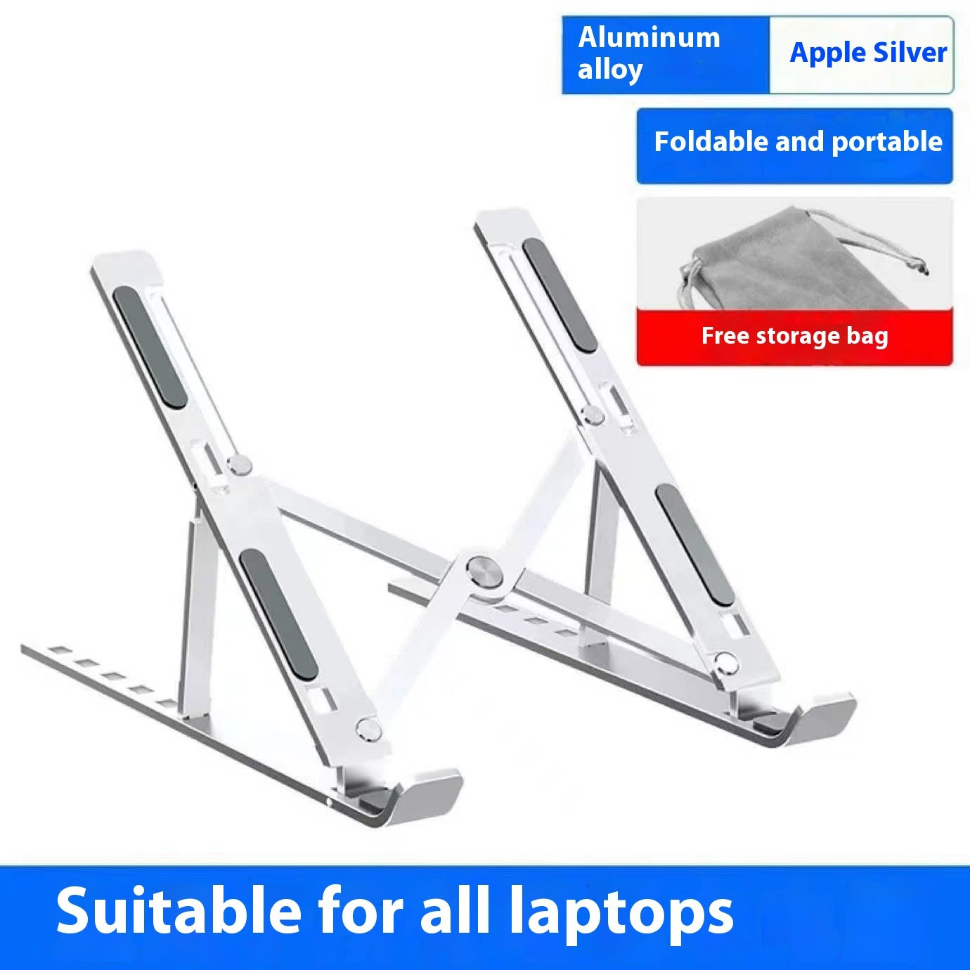 Support réglable pour ordinateur portable, PC, MAC, tablettes tactiles