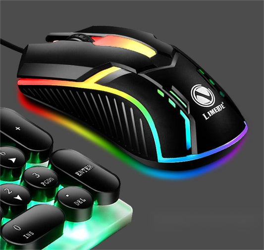 Souris LED gamer USB filaire rétroéclairée de la marque Limeide