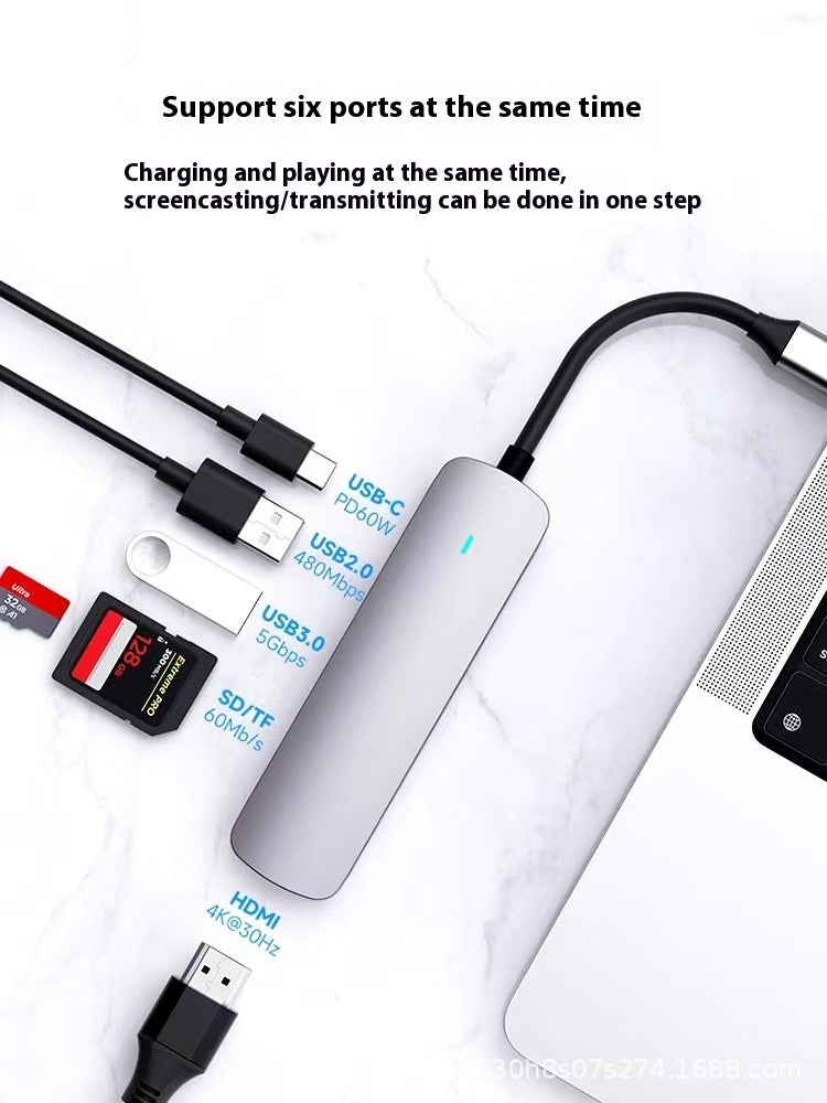 Station d'accueil USB Type-C 6 en 1