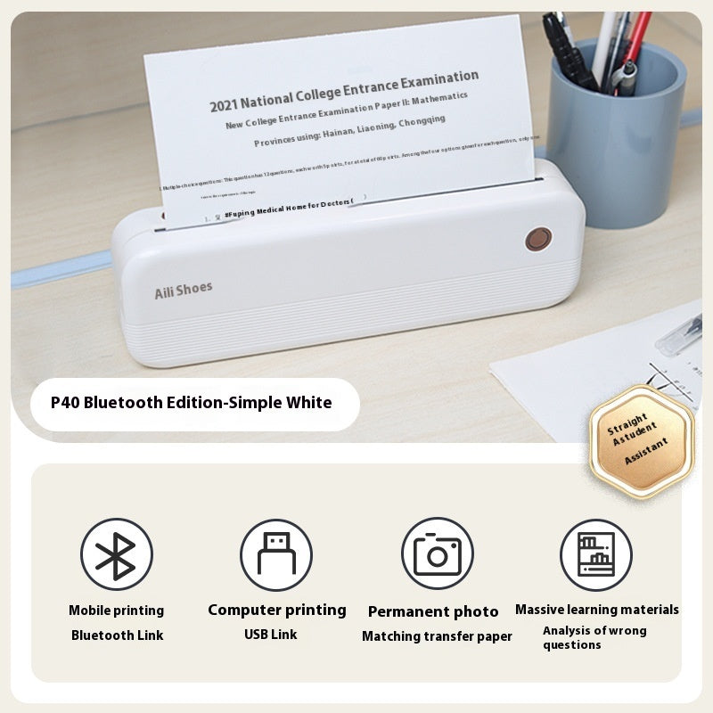 Imprimante thermique portable A4 Ailixiong P40
